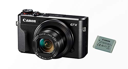 Canon PowerShot G7 X Mark II Spegelfri Kamera, Svart, 6.1 x 4.2 x 10.5 cm
